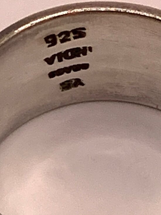 Sterling Silver Copper Brass Spinner Fidget Band Ring Size 9 J874 - Picture 8 of 8